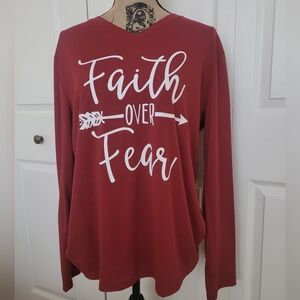 ❤️ Faith Over Fear Top
